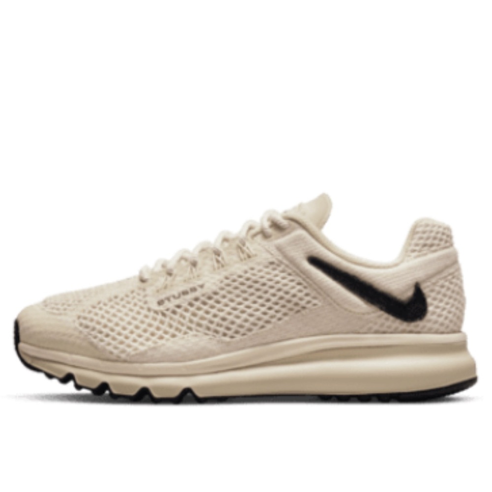 Stussy Cream Black Sneakers Minimalist Design